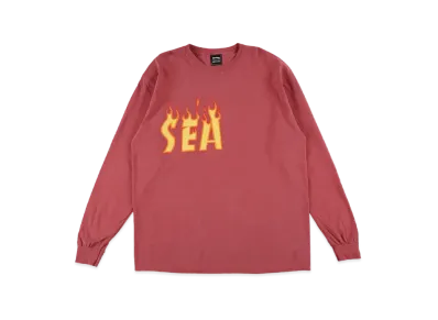 WIND AND SEA x THRASHER L/S Tee 2 "Crimson"