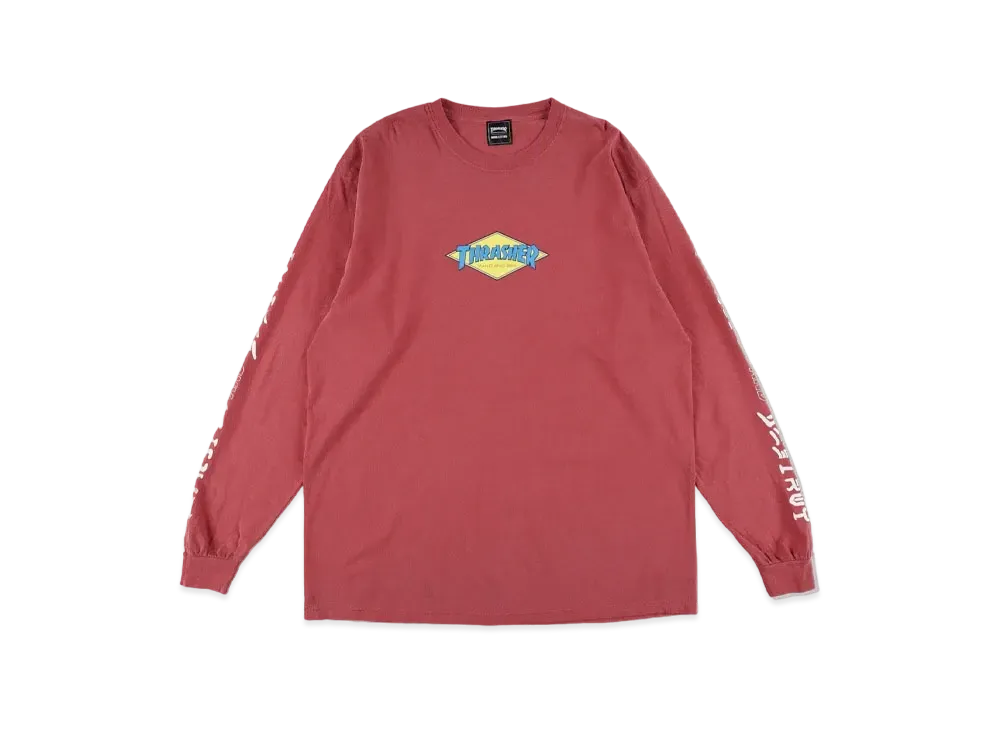 WIND AND SEA x THRASHER L/S Tee 1 "Crimson"