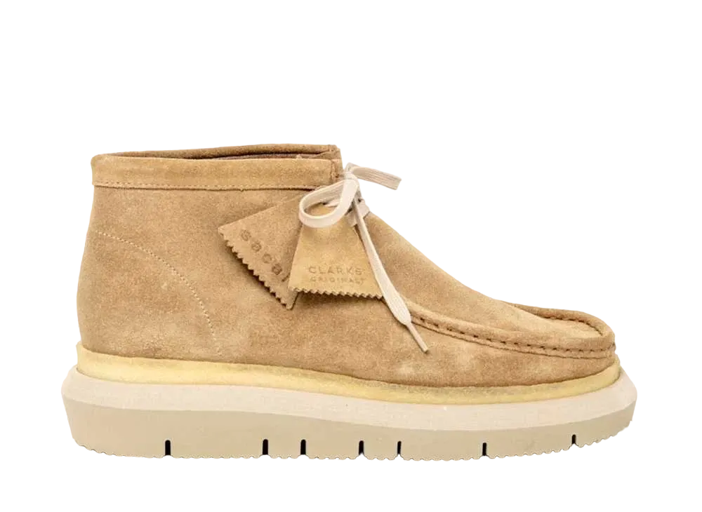新品未使用!!Clarks shacre boot ベージュ スエード モカシンΩ