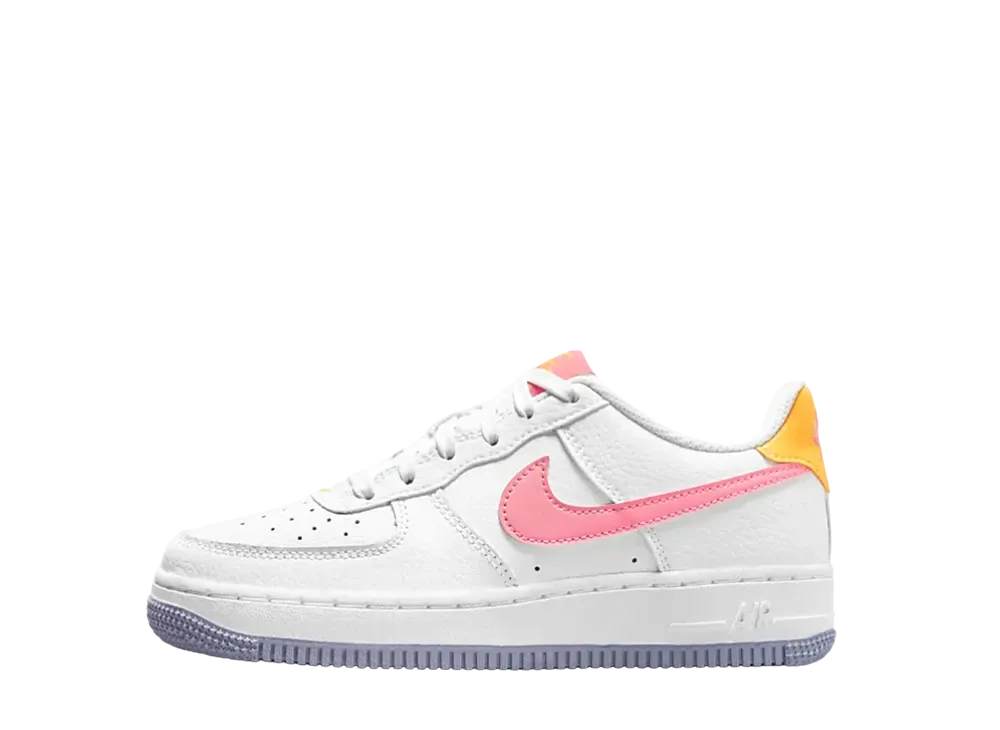 Nike GS Air Force 1 "White/Coral Chalk"