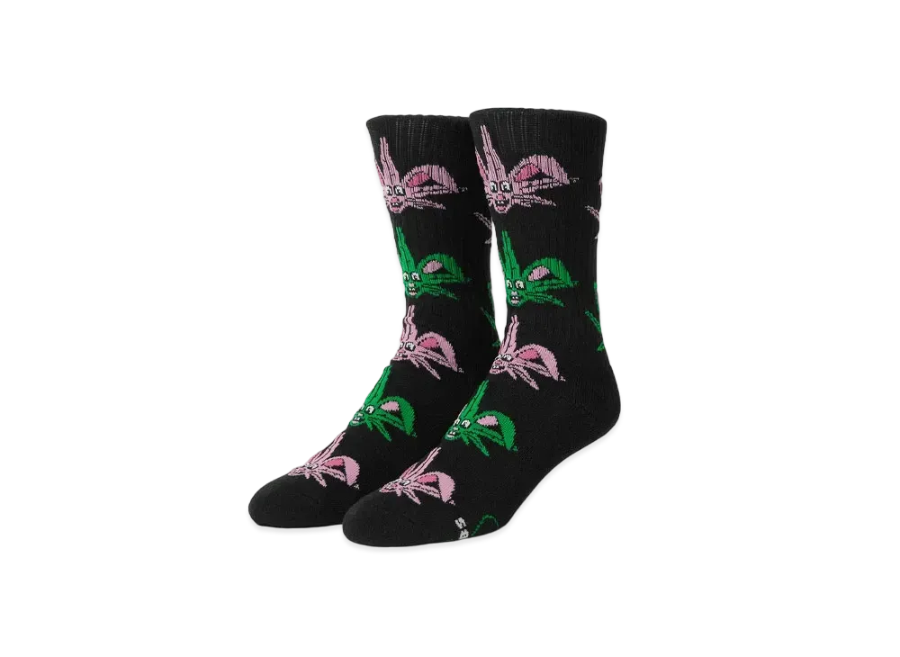 HUF x FREDDIE GIBBS Lucky Crew Socks "Black"