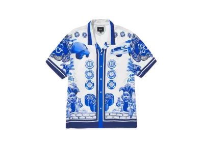 HUF x FREDDIE GIBBS Full House Rayon Shirt "White"