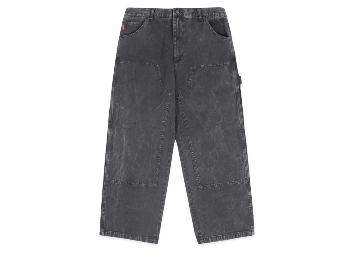 9090 Double Knee Vintage Pants "Black"