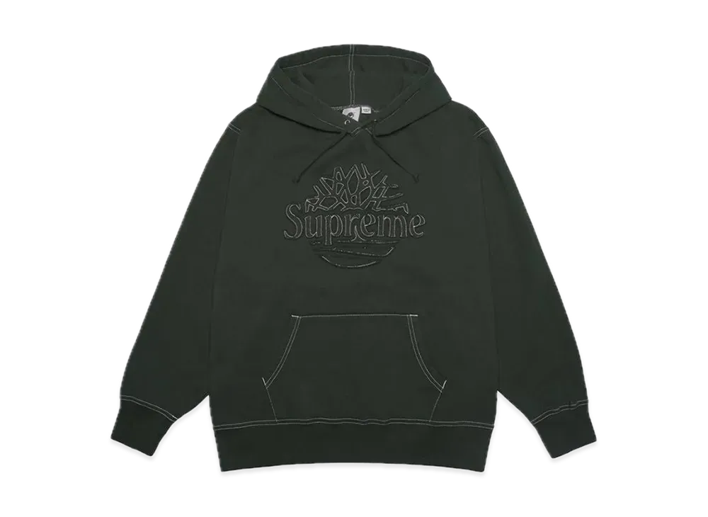Supreme / Timberland Hooded Sweatshirt "Dark Green"