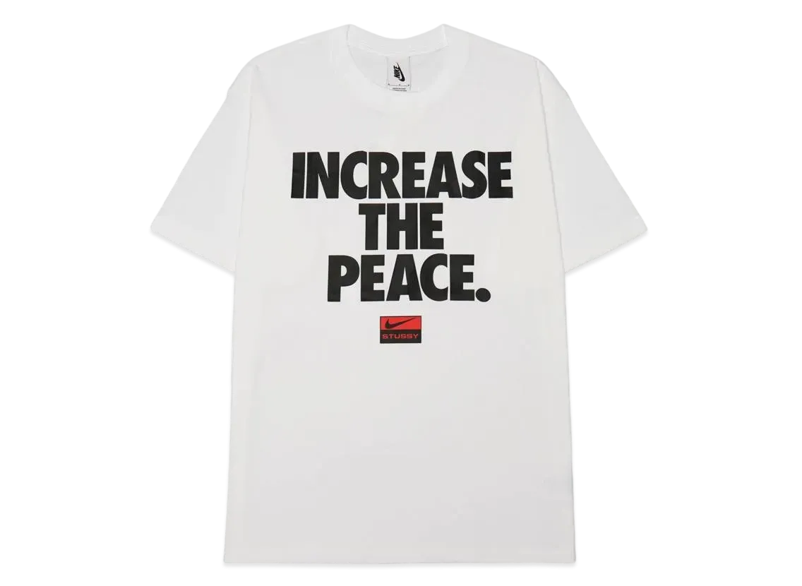 Nike x Stussy Increase The Peace Tee "White"