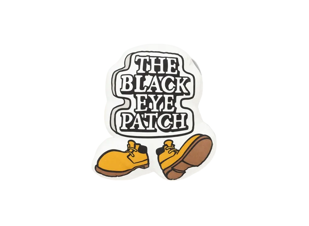 Black Eye Patch OG Boy Shaped Cushion "Multi"