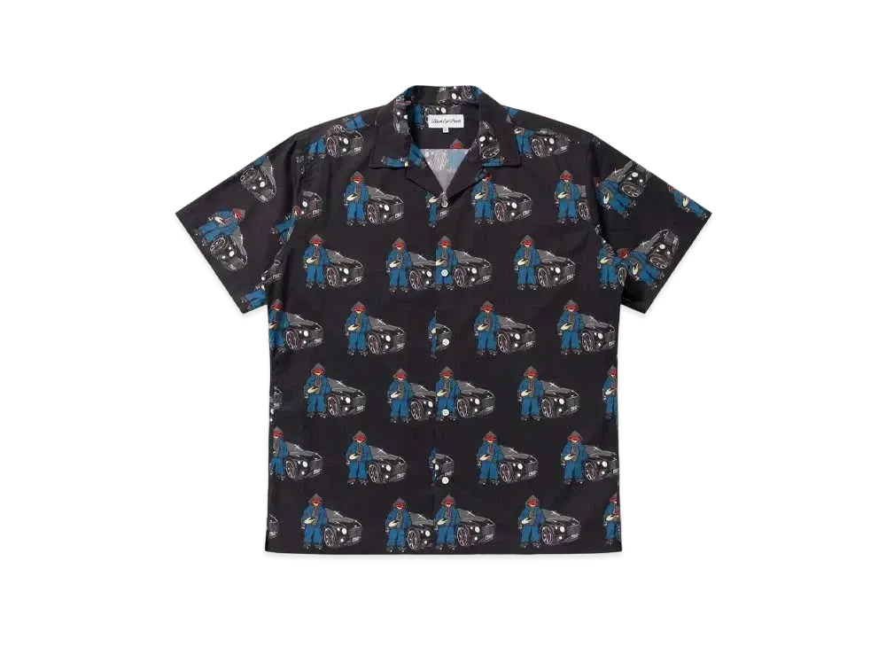 Black Eye Patch GT Boy S/S Shirt "Black"