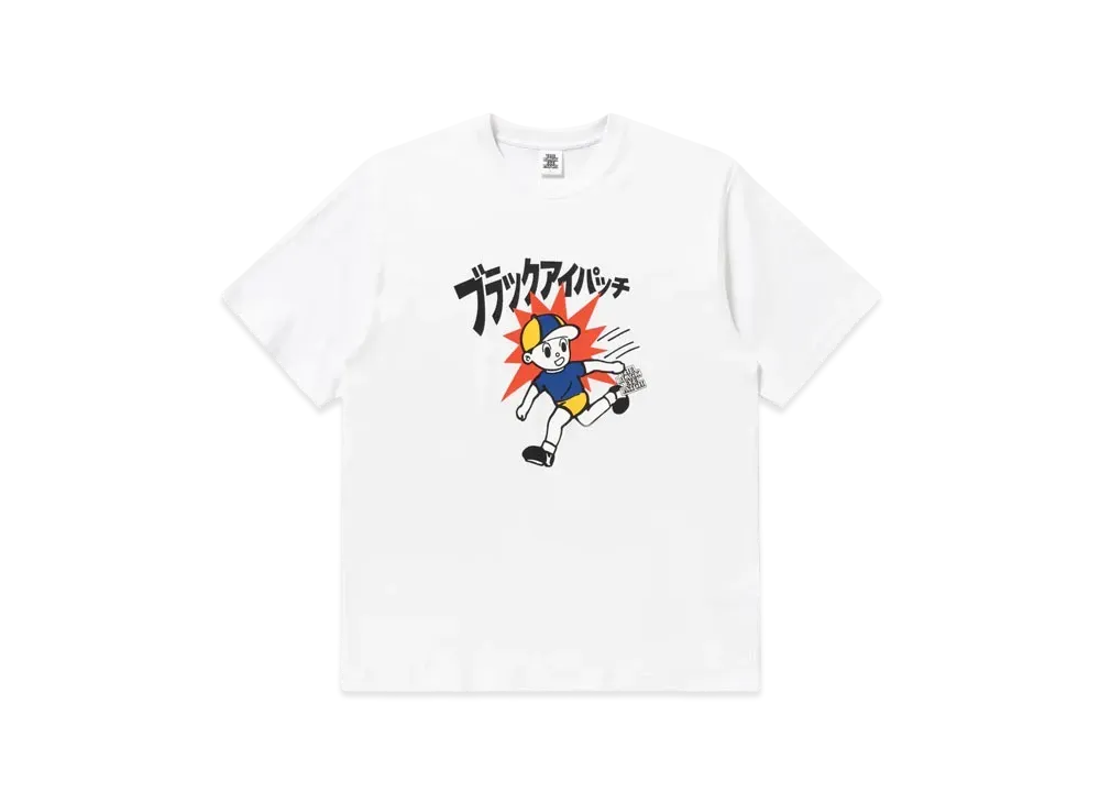 Black Eye Patch Children At Play Tee "White"