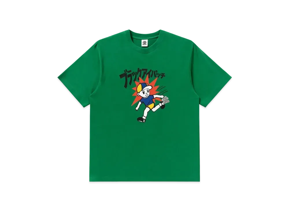Black Eye Patch Children At Play Tee "Green"