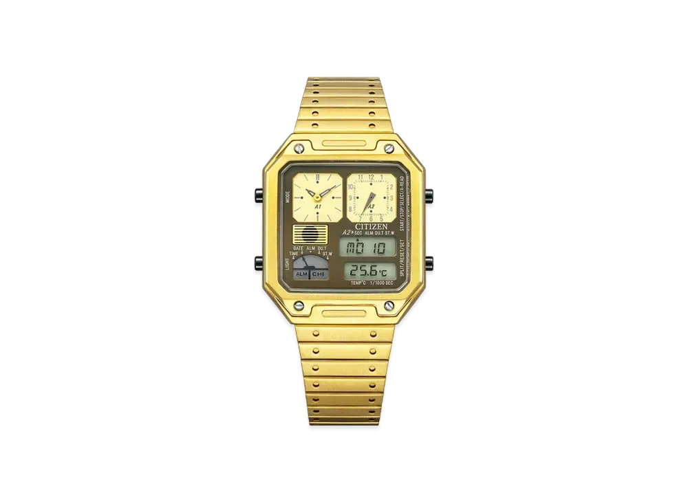 CITIZEN COLLECTION RECORD LABEL THERMO SENSOR JG2122-60W