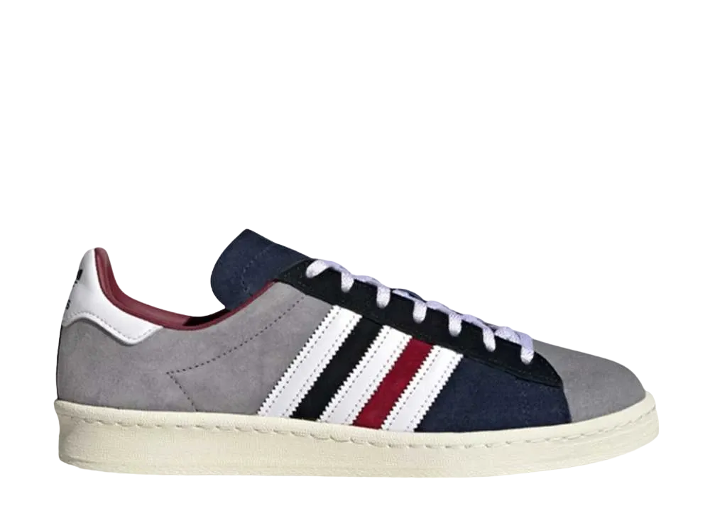 アディダス キャンパス 80s "カレッジ バーガンディー/フットウェア ホワイト/カレッジ ネイビー"