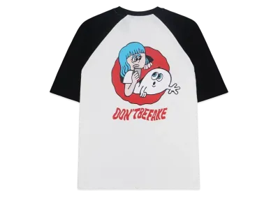 9090 Ghost Raglan Tee "White / Black"