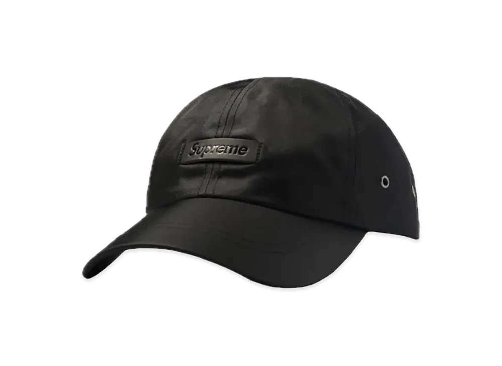 Supreme Leather Patch 6-Panel "Black"