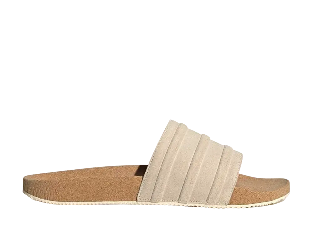 adidas Adilette Premium Slides "Wonder White/Blue"