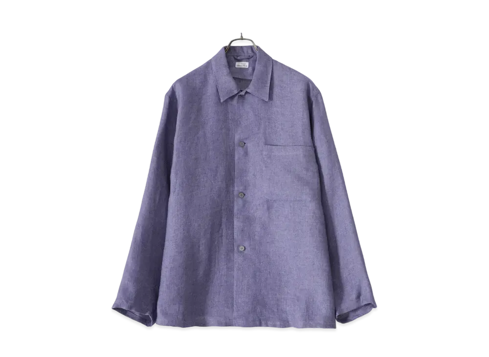 COMOLI Linen Shirt Jacket "Saxe"