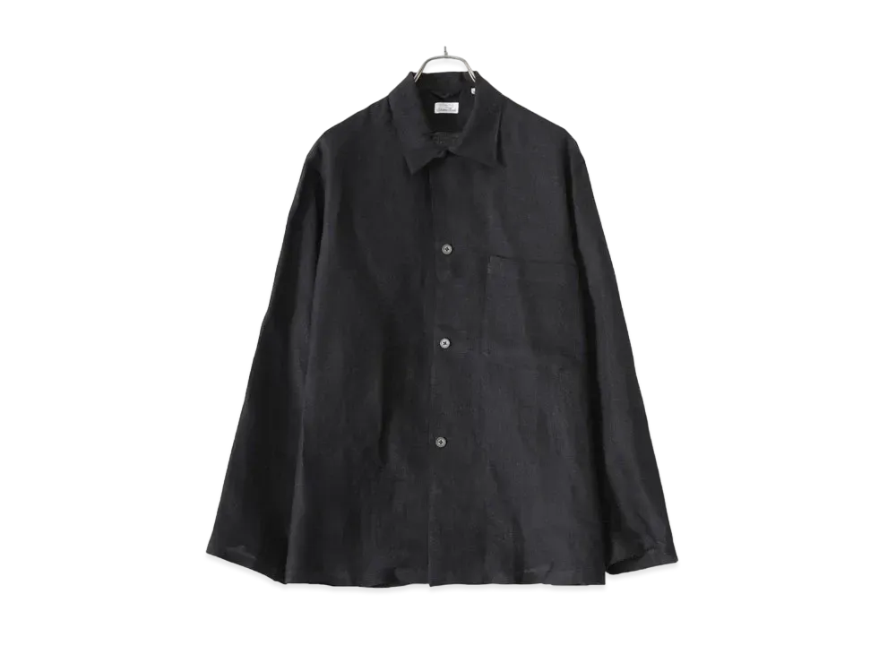 COMOLI Linen Shirt Jacket "Charcoal"