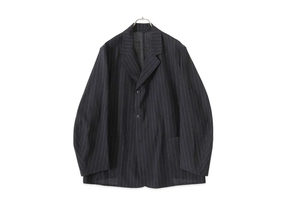 COMOLI Wool Striped Jacket "Stripe"