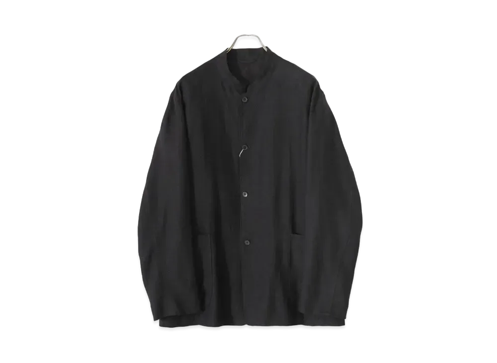 COMOLI Canapa Stand Collar Jacket "Black"