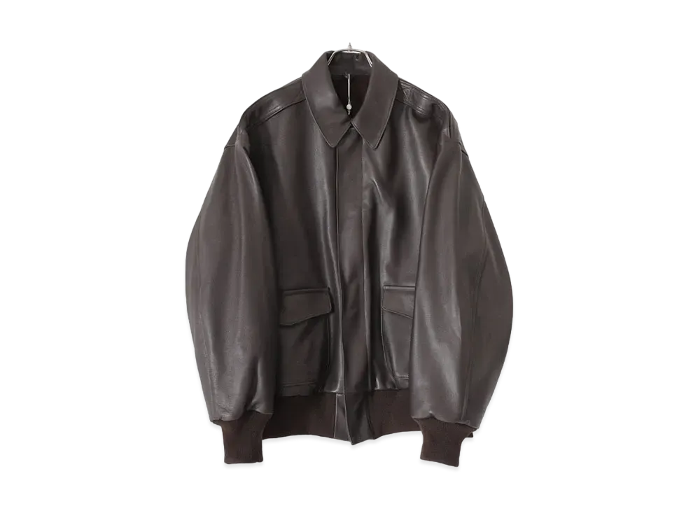 COMOLI Sheepskin A-2 Jacket "Brown"