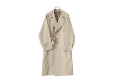COMOLI Cottongaba Tie Locken Coat "Beige"