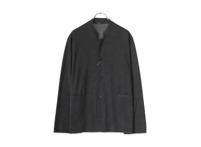 COMOLI Cashmere Silk Knit Jacket "Charcoal"