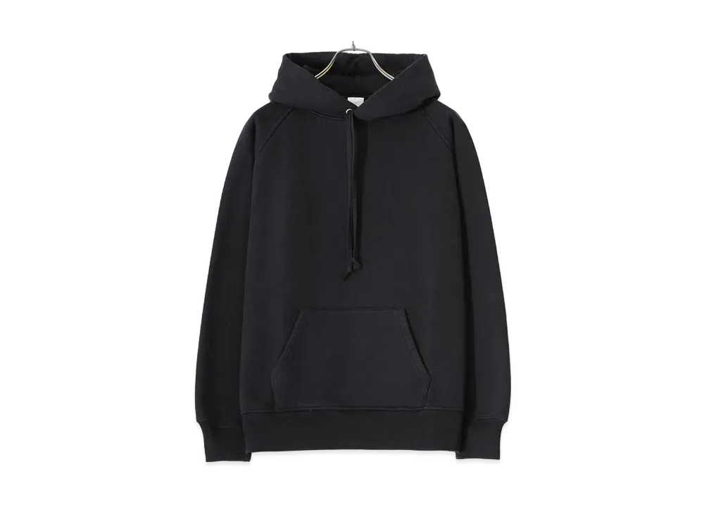 COMOLI Cotton Hanging Fleece Parka "Fade Black"