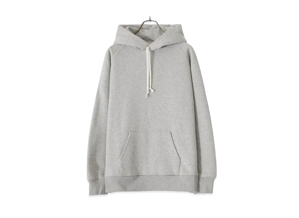 COMOLI Cotton Hanging Fleece Parka "Heather Gray"