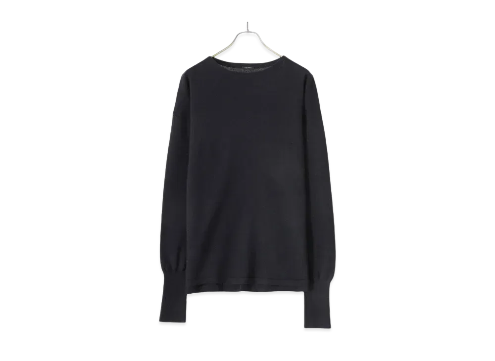 COMOLI Wool Japanese Paper COMOLI Knit "Navy"