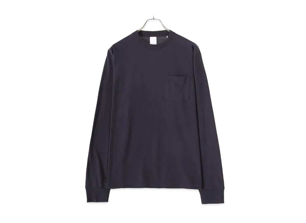 COMOLI Surplus Long Sleeve T-shirt "Navy"