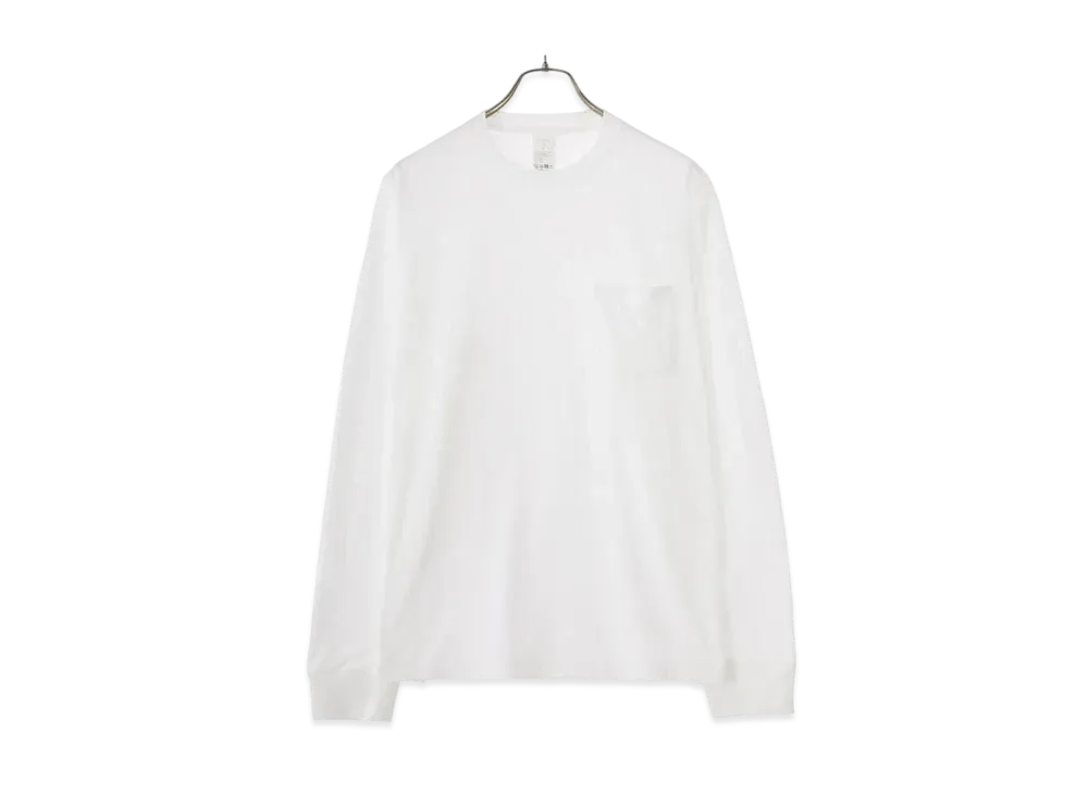 COMOLI Surplus Long Sleeve T-shirt "White"