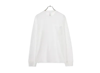 COMOLI Surplus Long Sleeve T-shirt "White"