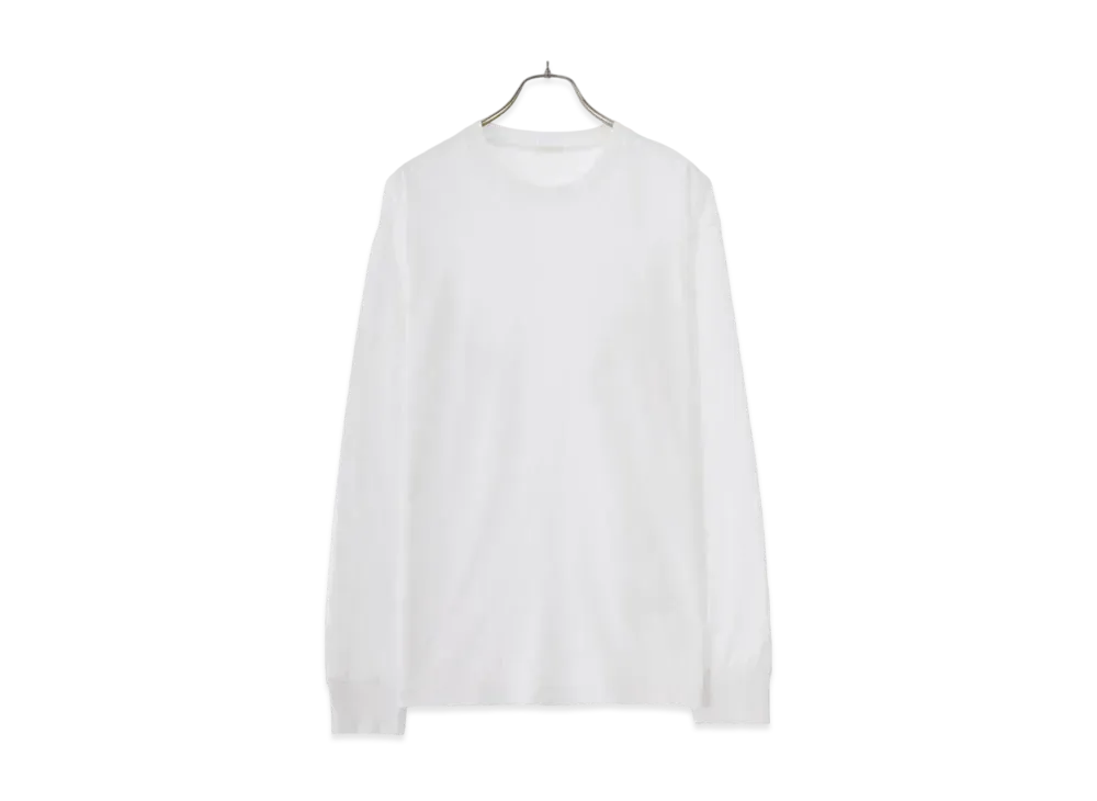 COMOLI Kubotenjiku Long Sleeve T-shirt "White"