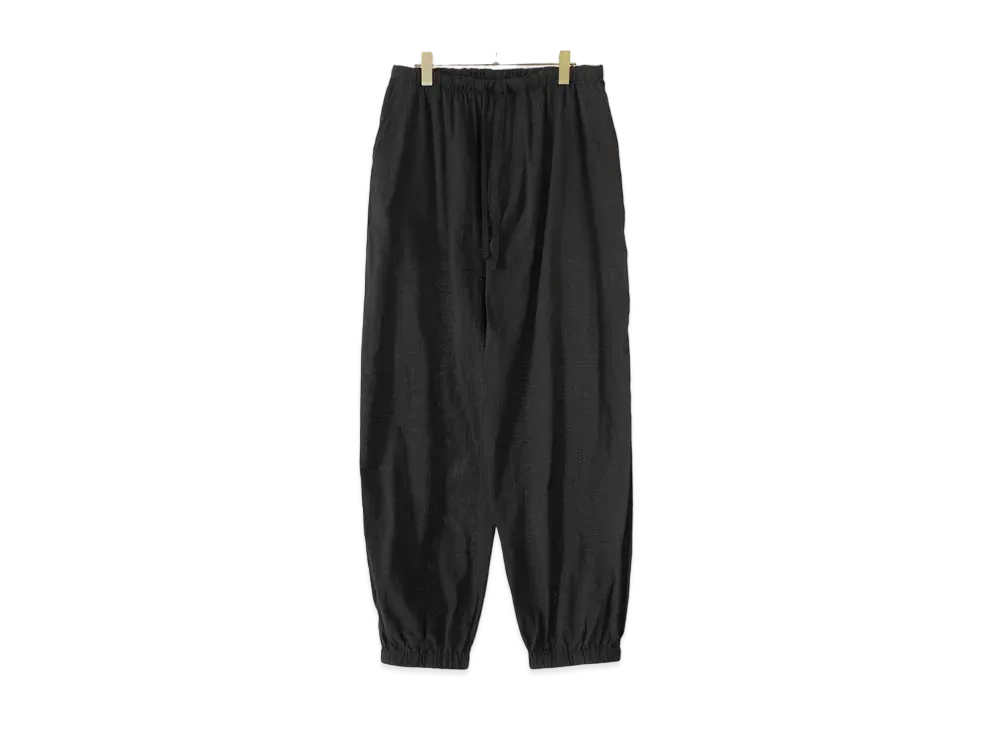 COMOLI Kubo Ox Drawstring Pants "Black"