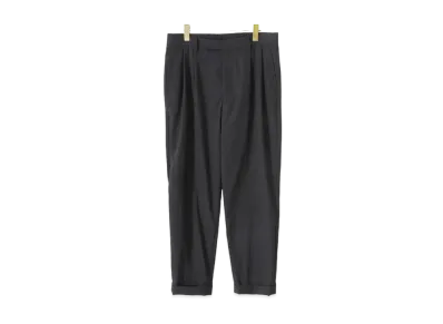 COMOLI Wool 2Tuck Pants "Charcoal"