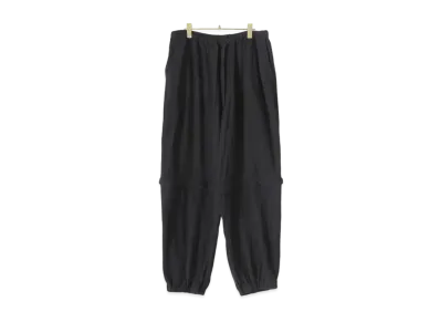 COMOLI Silk Nep Viera Convertible Pants "Black"