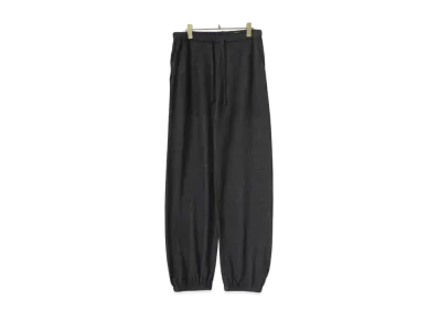 COMOLI Cashmere Silk Knit Pants "Charcoal"