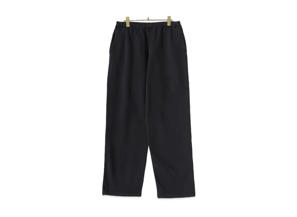 COMOLI Cotton Hanging Fleece Pants "Fade Black"