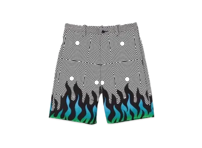 NEIGHBORHOOD NH x DSC . Flamepattern Short Pants "Black"