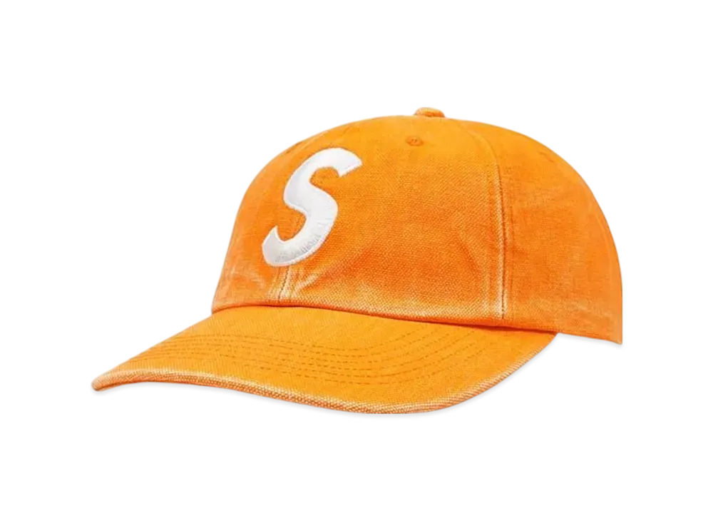 Supreme Pigment Canvas S Logo 6-Panel "Orange"