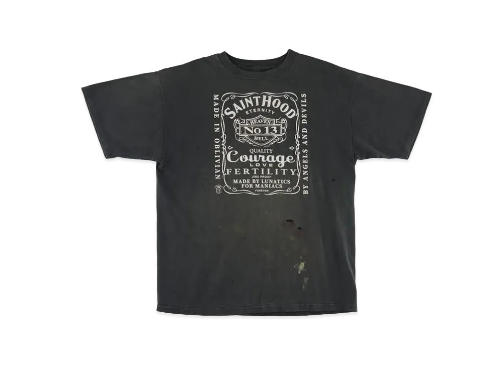 SAINT Mxxxxxx x NEIGHBORHOOD STHD SS Tee/Skull Bike "Black"