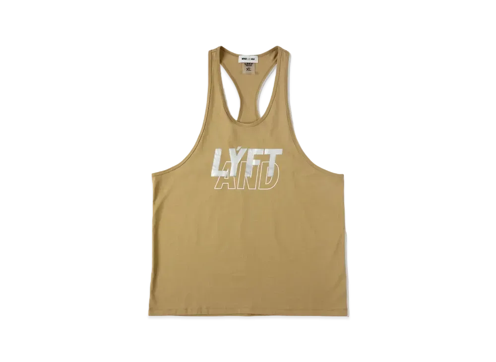 希少 wind and sea LYFTコラボタンクトップ　ベージュ L WIND AND SEA コラボ lyft タンクトップ Lサイズメンズ｜Yahoo