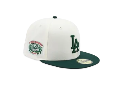 NEW ERA x THE CAP MIMOSA BLAST PACK 59Fifty Los Angeles Dodgers "Chrome White/Dark Green"
