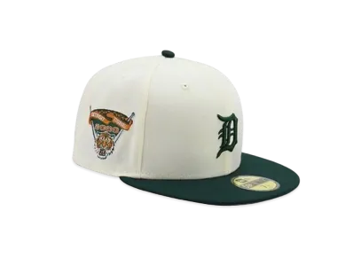 NEW ERA x THE CAP MIMOSA BLAST PACK 59Fifty Detroit Tigers "Chrome White/Dark Green"