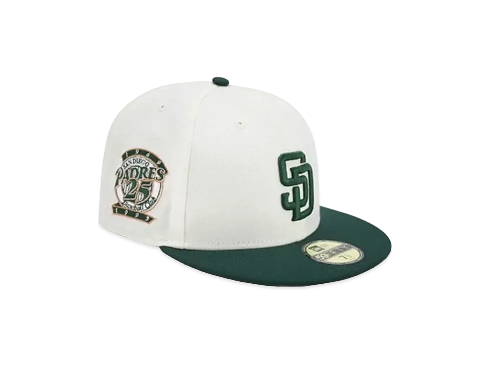 ニューエラ x ザ キャップ ミモザ ブラスト パック 59フィフティ サンディエゴ パドレス "クーロムホワイト/ダークグリーン"