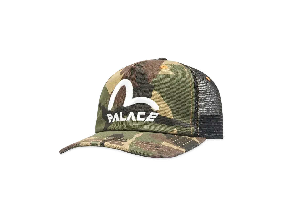 PALACE EVISU Denim And Mesh Trucker "Camo"