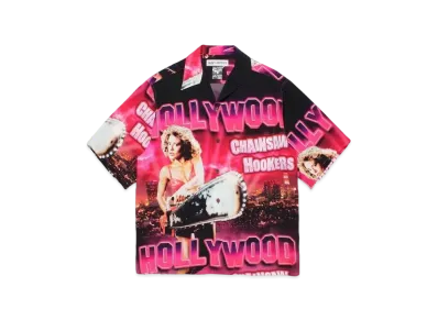 WACKO MARIA Hollywood Chainsaw Hookers / Hawaiian Shirt #1 "Pink"