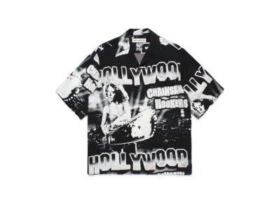 WACKO MARIA Hollywood Chainsaw Hookers / Hawaiian Shirt #1 "Black"