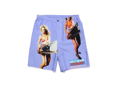 WACKO MARIA Hollywood Chainsaw Hookers / Hawaiian Shorts "Purple"