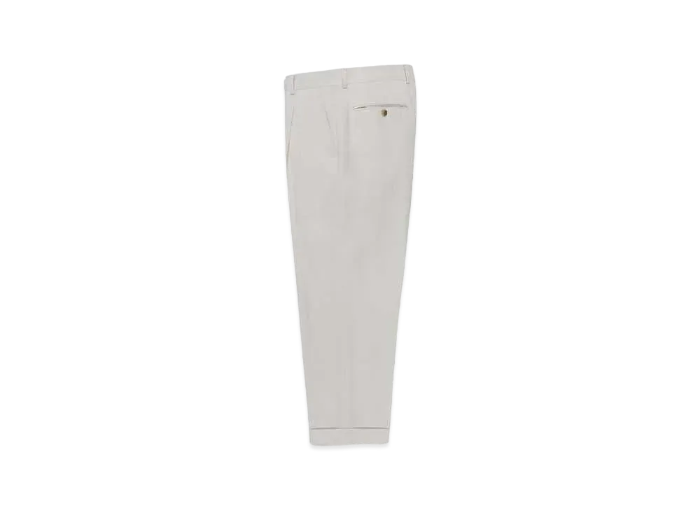 WACKO MARIA Dormeuil / Pleated Trousers (Type-2) "White"