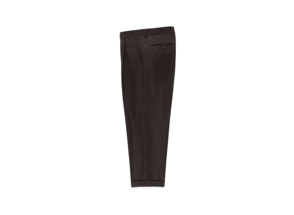 WACKO MARIA Dormeuil / Glitter Pleated Trousers (Type-2) "Brown"
